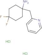 4,4-Difluoro-1-(pyridin-2-ylmethyl)cyclohexan-1-amine dihydrochloride