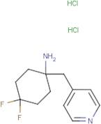 4,4-Difluoro-1-(pyridin-4-ylmethyl)cyclohexan-1-amine dihydrochloride