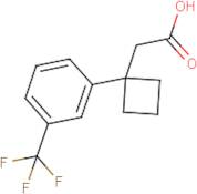 2-{1-[3-(Trifluoromethyl)phenyl]cyclobutyl}acetic acid