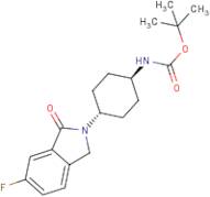 tert-Butyl [trans-4-(6-fluoro-1-oxo-1,3-dihydro-2H-isoindol-2-yl)cyclohexyl]carbamate