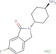 2-(trans-4-Aminocyclohexyl)-6-fluoro-2,3-dihydro-1H-isoindol-1-one hydrochloride