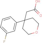 2-[4-(3-Fluorophenyl)-tetrahydro-2H-pyran-4-yl]acetic acid