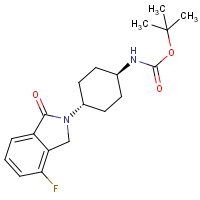 tert-Butyl [trans-4-(4-fluoro-1-oxo-1,3-dihydro-2H-isoindol-2-yl)cyclohexyl]carbamate