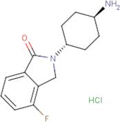 2-(trans-4-Aminocyclohexyl)-4-fluoro-2,3-dihydro-1H-isoindol-1-one hydrochloride