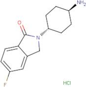 2-(trans-4-Aminocyclohexyl)-5-fluoro-2,3-dihydro-1H-isoindol-1-one hydrochloride