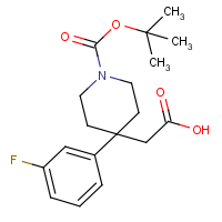 2-[1-(tert-Butoxycarbonyl)-4-(3-fluorophenyl)piperidin-4-yl]acetic acid