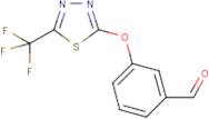 3-{[5-(Trifluoromethyl)-1,3,4-thiadiazol-2-yl]oxy}benzaldehyde