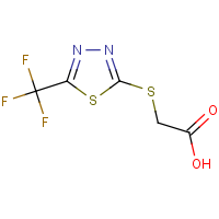 {[5-(Trifluoromethyl)-1,3,4-thiadiazol-2-yl]thio}acetic acid