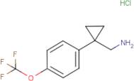 (1-(4-(Trifluoromethoxy)phenyl)cyclopropyl)methanamine hydrochloride