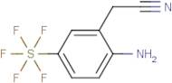 (2-Amino-5-(pentafluorosulfanyl)phenyl)acetonitrile