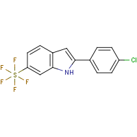 2-(4-Chlorophenyl)-6-pentafluorosulfanyl-1H-indole