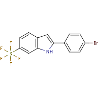 2-(4-Bromophenyl)-6-pentafluorosulfanyl-1H-indole