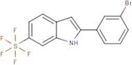 2-(3-Bromophenyl)-6-pentafluorosulfanyl-1H-indole