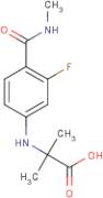 2-[(3-Fluoro-4-(methylcarbamoyl)phenyl)amino]-2-methylpropanoic acid