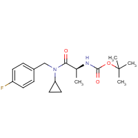 {(S)-1-[Cyclopropyl-(4-fluoro-benzyl)-carbamoyl]-ethyl}-carbamic acid tert-butyl ester