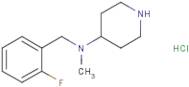 (2-Fluoro-benzyl)-methyl-piperidin-4-yl-amine hydrochloride