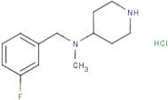 (3-Fluoro-benzyl)-methyl-piperidin-4-yl-amine hydrochloride