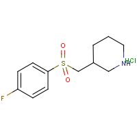 3-(4-Fluoro-benzenesulfonylmethyl)-piperidine hydrochloride