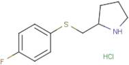 2-(4-Fluoro-phenylsulfanylmethyl)-pyrrolidine hydrochloride