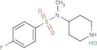 4-Fluoro-N-methyl-N-piperidin-4-yl-benzenesulfonamide hydrochloride