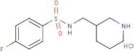 4-Fluoro-N-piperidin-3-ylmethyl-benzenesulfonamide hydrochloride