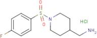 C-[1-(4-Fluoro-benzenesulfonyl)-piperidin-4-yl]-methylamine hydrochloride