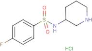 4-Fluoro-N-piperidin-3-yl-benzenesulfonamide hydrochloride