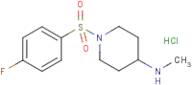 [1-(4-Fluoro-benzenesulfonyl)-piperidin-4-yl]-methyl-amine hydrochloride