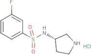 3-Fluoro-N-(S)-pyrrolidin-3-yl-benzenesulfonamide hydrochloride