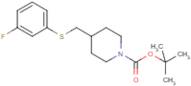 4-(3-Fluoro-phenylsulfanylmethyl)-piperidine-1-carboxylic acid tert-butyl ester