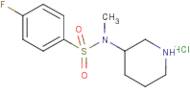 4-Fluoro-N-methyl-N-piperidin-3-yl-benzenesulfonamide hydrochloride