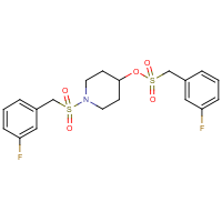 (3-Fluoro-phenyl)-methanesulfonic acid 1-(3-fluoro-phenylmethanesulfonyl)-piperidin-4-yl ester