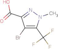 4-Bromo-1-methyl-5-(trifluoromethyl)-1H-pyrazole-3-carboxylic acid