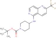 tert-Butyl 4-(2-(trifluoromethyl)-1,6-naphthyridin-5-ylamino)piperidine-1-carboxylate
