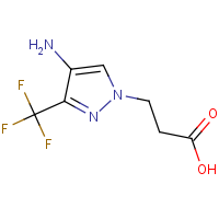 3-[4-Amino-3-(trifluoromethyl)-1H-pyrazol-1-yl]propanoic acid