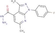 1-(4-Fluorophenyl)-3,6-dimethyl-1H-pyrazolo[3,4-b]pyridine-4-carbohydrazide