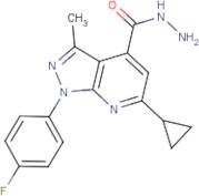 6-Cyclopropyl-1-(4-fluorophenyl)-3-methyl-1H-pyrazolo[3,4-b]pyridine-4-carbohydrazide