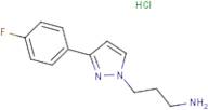 3-[3-(4-Fluorophenyl)-1H-pyrazol-1-yl]propan-1-amine hydrochloride