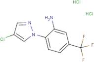 2-(4-Chloro-1H-pyrazol-1-yl)-5-(trifluoromethyl)aniline dihydrochloride