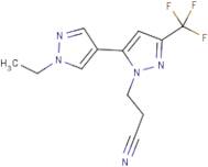 3-[1'-Ethyl-5-(trifluoromethyl)-1'H,2H-3,4'-bipyrazol-2-yl]propanenitrile