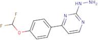 4-[4-(Difluoromethoxy)phenyl]-2-hydrazinylpyrimidine