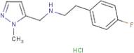 2-(4-Fluorophenyl)-N-[(1-methyl-1H-pyrazol-5-yl)methyl]ethanamine hydrochloride