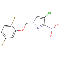 4-Chloro-1-[(2,5-difluorophenoxy)methyl]-3-nitro-1H-pyrazole