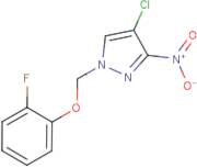 4-Chloro-1-[(2-fluorophenoxy)methyl]-3-nitro-1H-pyrazole