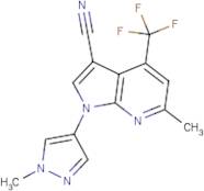 6-Methyl-1-(1-methyl-1H-pyrazol-4-yl)-4-(trifluoromethyl)-1H-pyrrolo[2,3-b]pyridine-3-carbonitrile