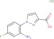 1-(2-Amino-4-fluorophenyl)-1H-pyrazole-3-carboxylic acid hydrochloride