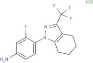3-Fluoro-4-[3-(trifluoromethyl)-4,5,6,7-tetrahydro-1H-indazol-1-yl]aniline hydrochloride