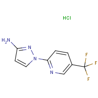 1-[5-(Trifluoromethyl)pyridin-2-yl]-1H-pyrazol-3-amine hydrochloride