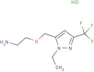 2-{[1-Ethyl-3-(trifluoromethyl)-1H-pyrazol-5-yl]methoxy}ethanamine hydrochloride