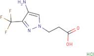 3-[4-Amino-3-(trifluoromethyl)-1H-pyrazol-1-yl]propanoic acid hydrochloride